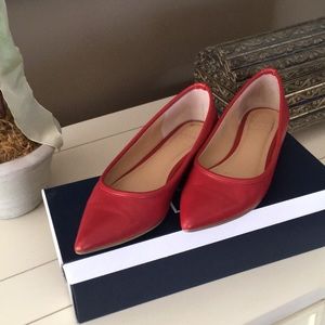 Pointy flats red